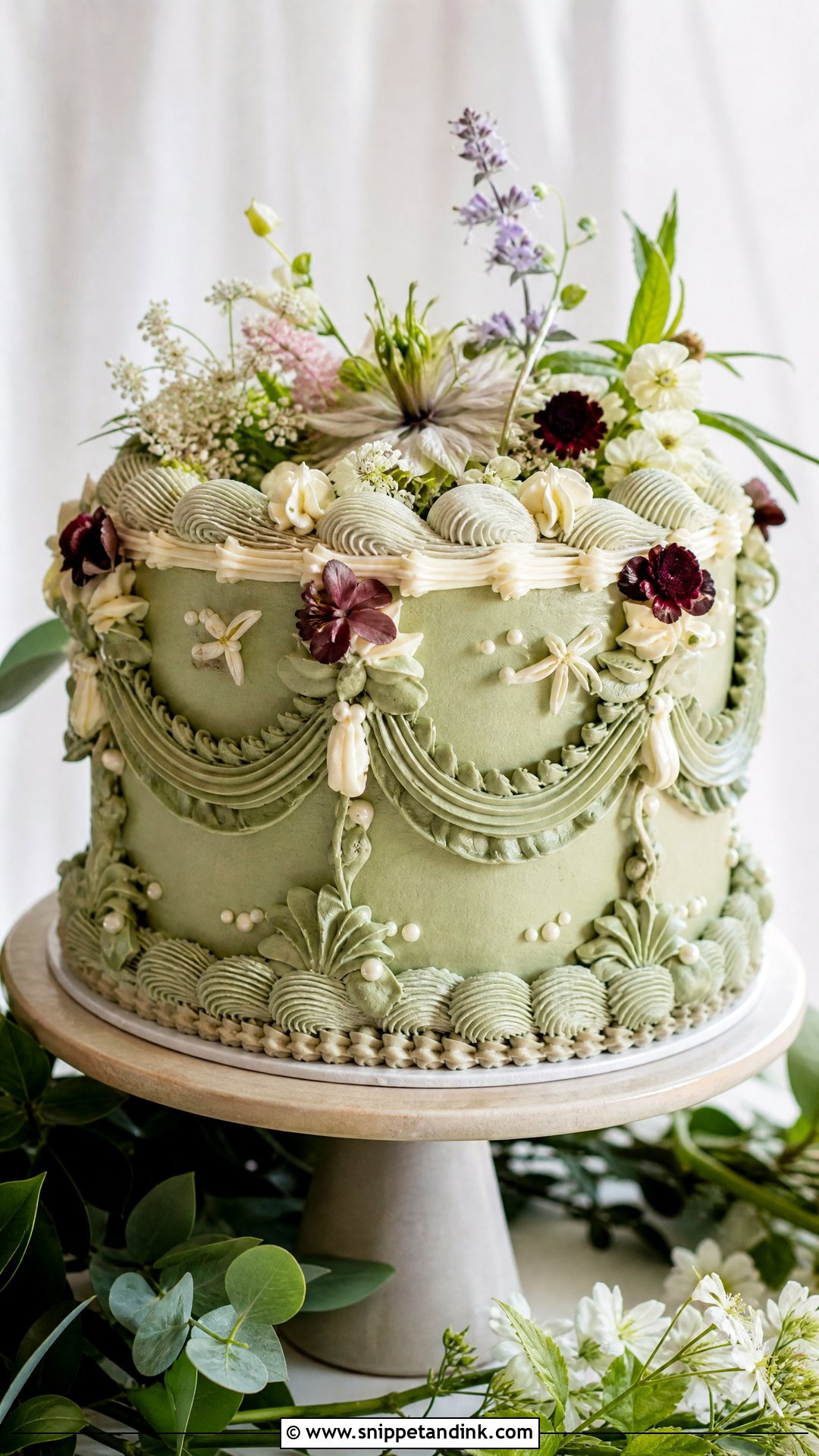 Green Ugly Wedding Cake - Snippet and Ink - 35 Ugly Cakes for Wedding