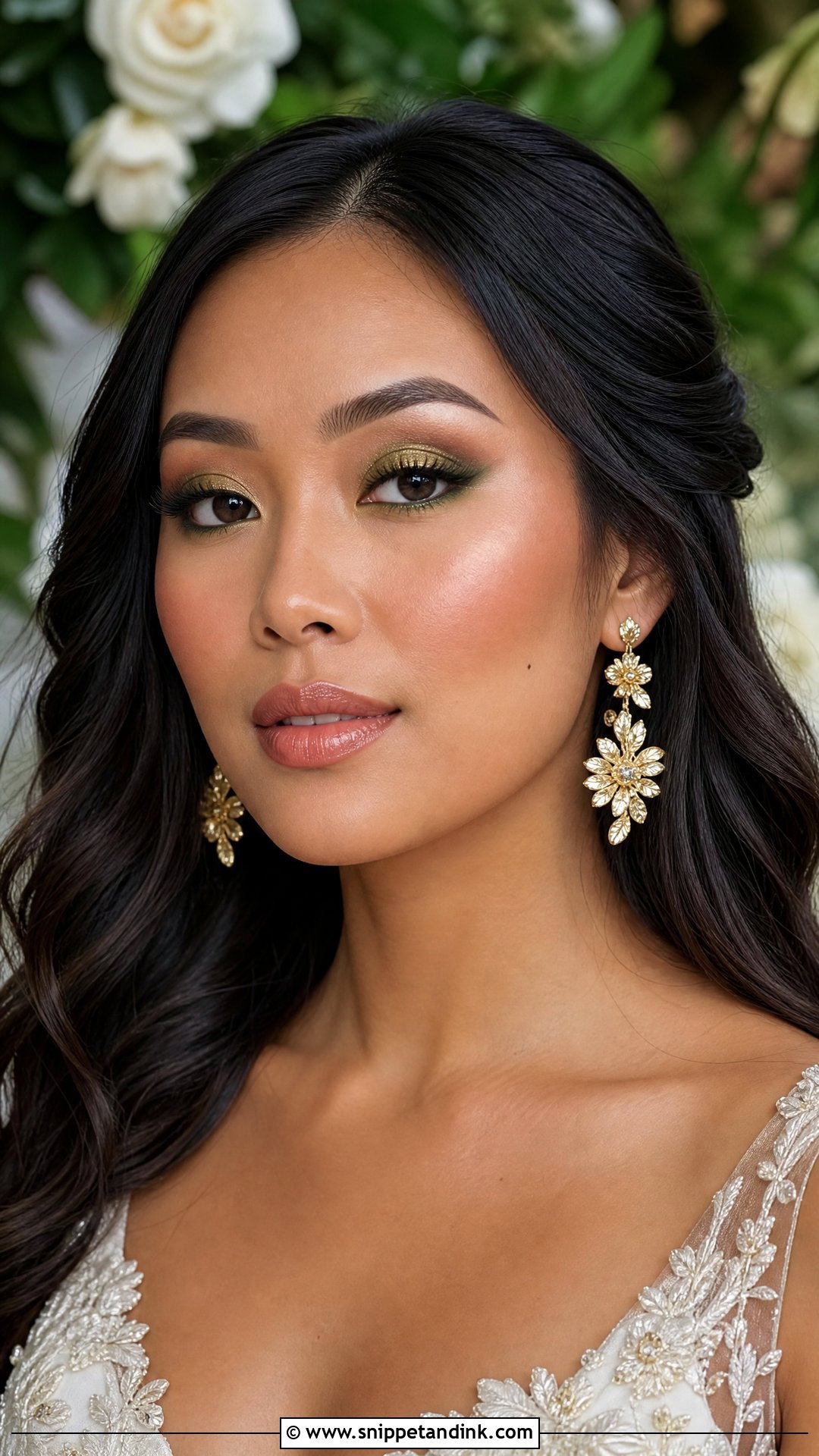 Green Wedding Eye Makeup - Snippet and Ink - 20 Eye Makeup for Wedding Ideas