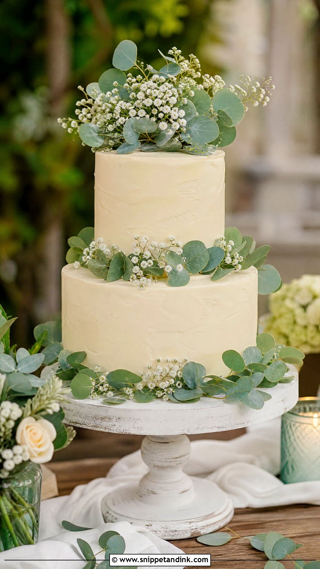 Greenery Wedding Cake - Snippet and Ink - 25 Luxury Wedding Cake Ideas