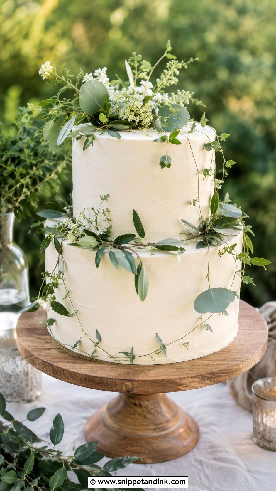 Greenery Wedding Cake - Snippet and Ink - 20 Best Cake Design Ideas for Wedding