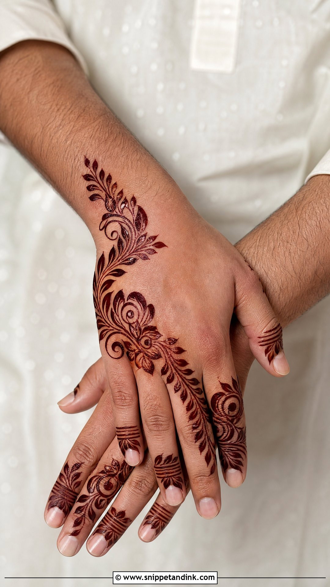 Groom Arabic Mehndi Design - Snippet and Ink - 20 Groom Simple Mehndi Design Ideas