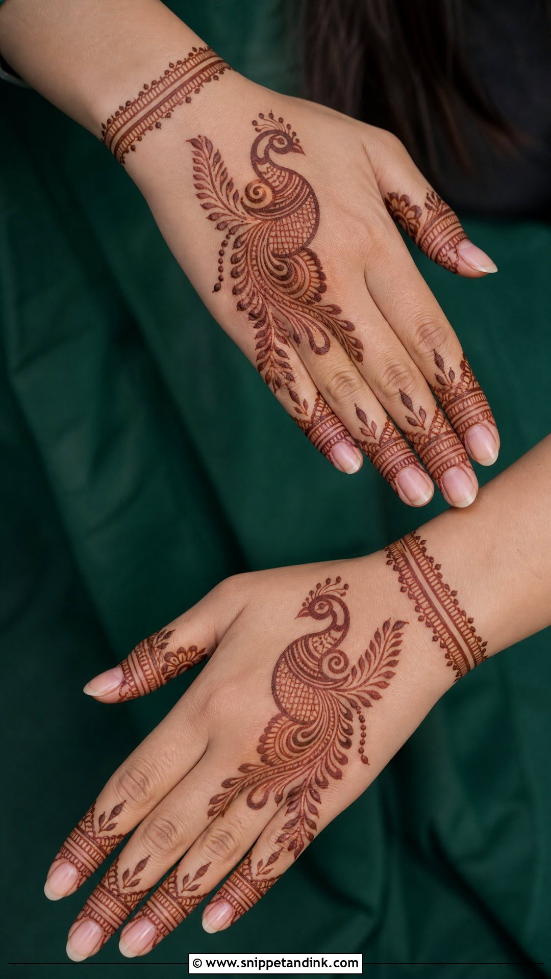 Groom Back Hand Mehndi With Peacock Design - Snippet and Ink - 20 Groom Back Hand Mehndi Design Ideas