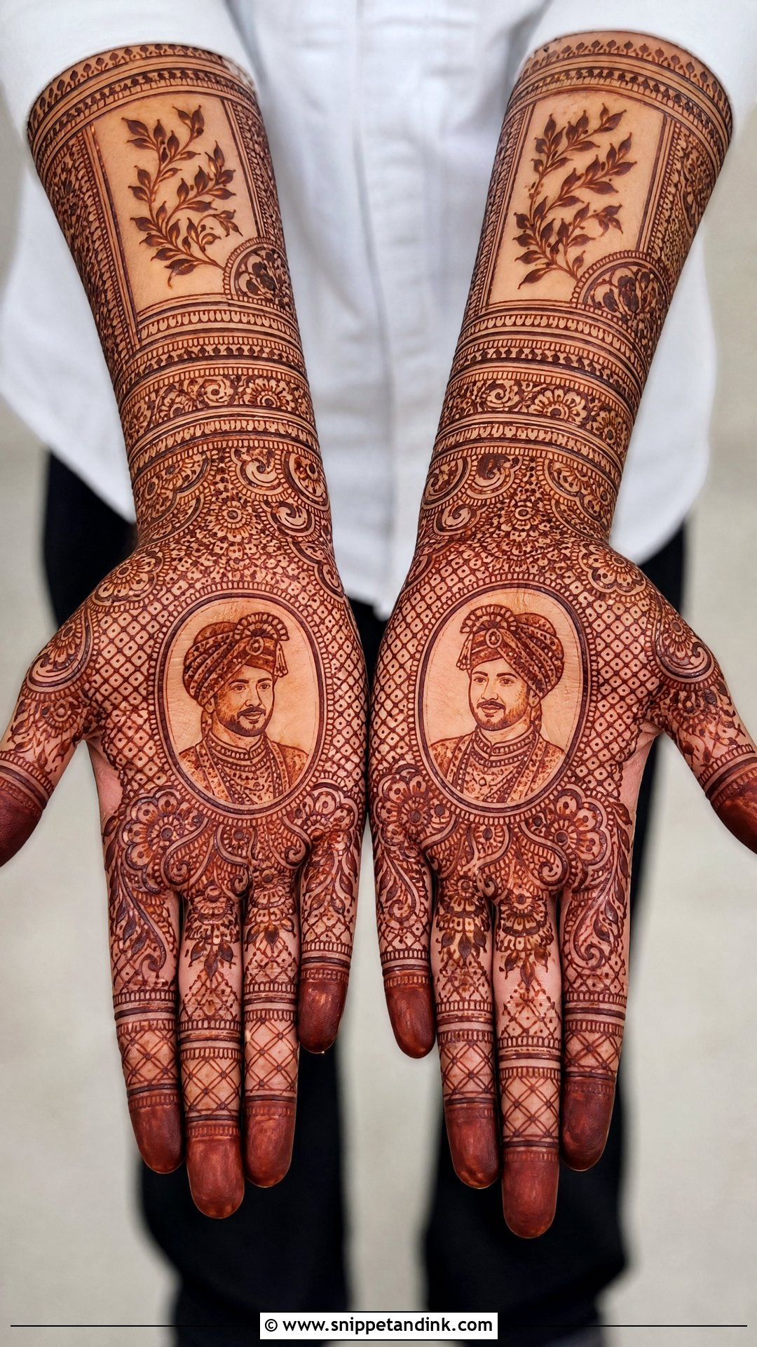Groom Face Jaali Mehndi Design - Snippet and Ink - 25 Groom Face Mehndi Designs