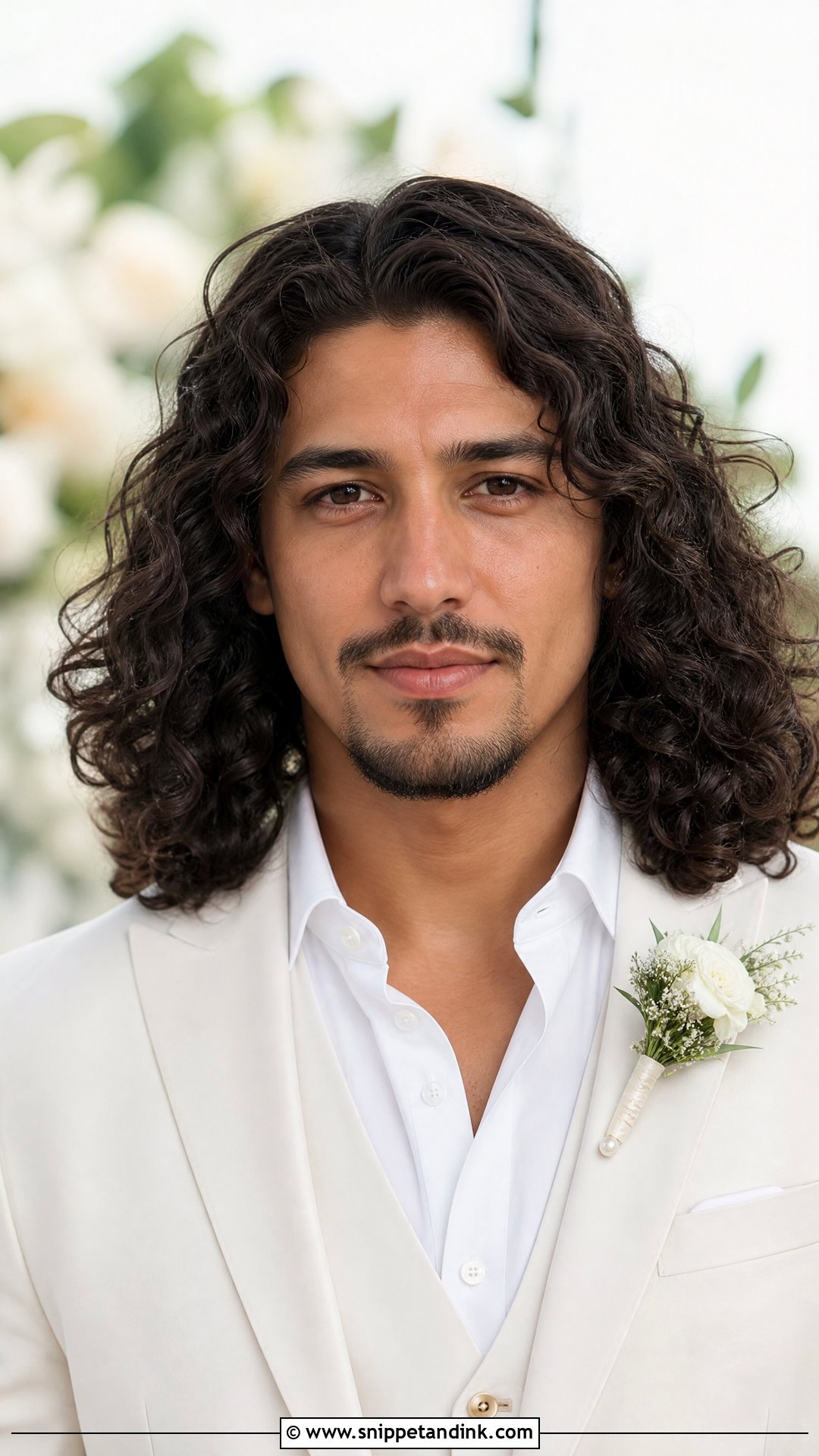 Groom Long Curly Hair - Snippet and Ink - 15 Groom with Long Hair Ideas