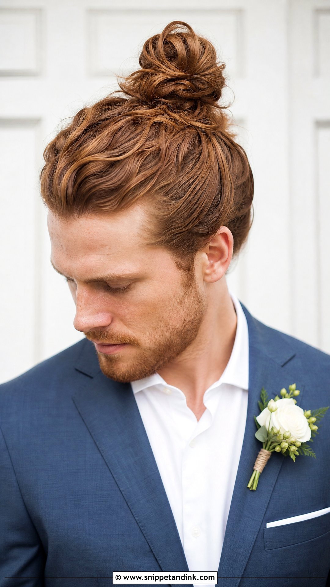 Groom Long Hair Top Knot - Snippet and Ink - 15 Groom with Long Hair Ideas