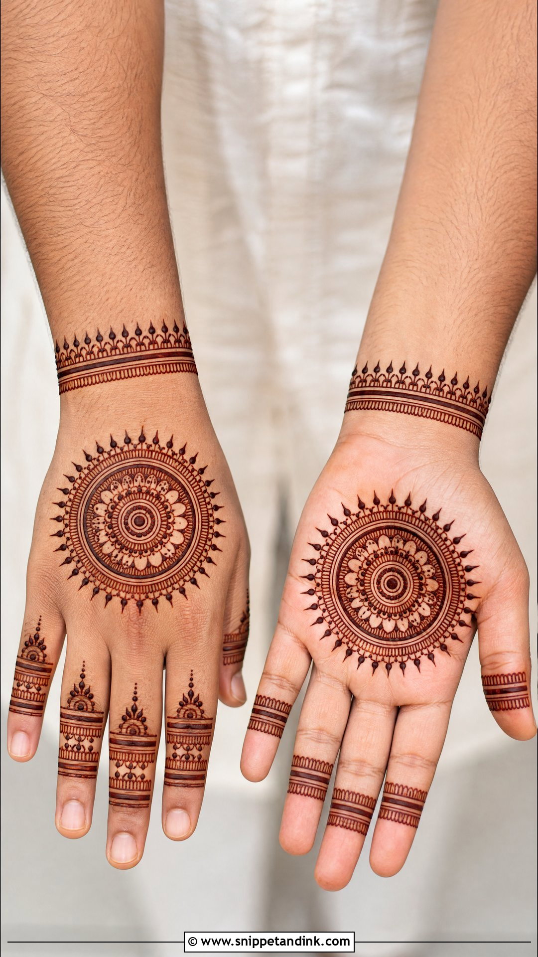 Groom Mandala Mehndi Design - Snippet and Ink - 20 Groom Simple Mehndi Design Ideas