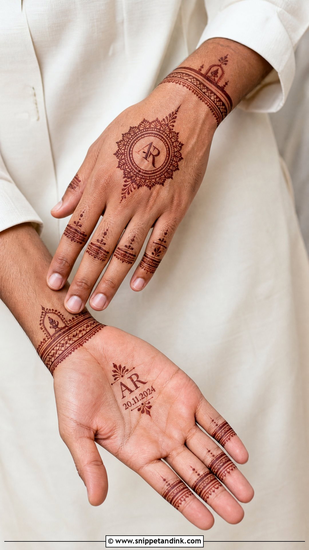 Groom Mehndi Design - Snippet and Ink - 25 Trending Mehndi Designs 2025