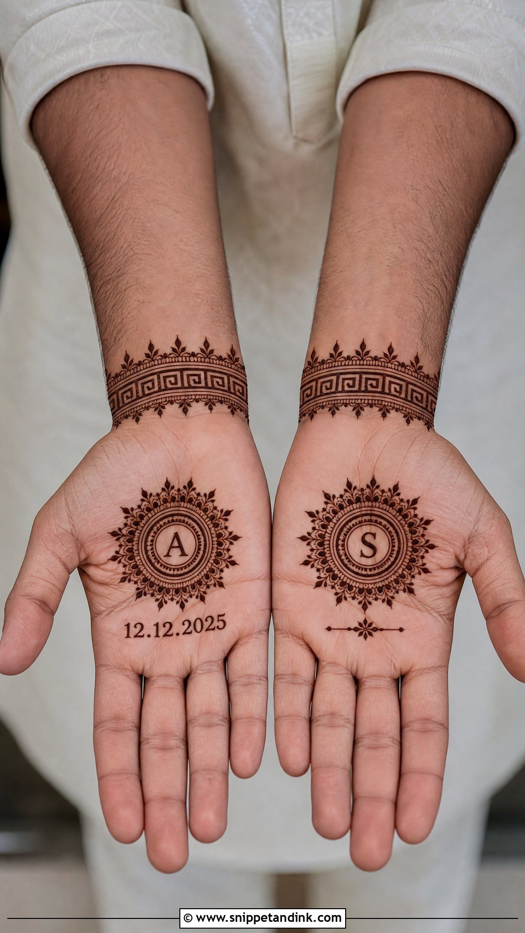 Groom Mehndi Design - Snippet and Ink - 35 Unique Mehndi Designs