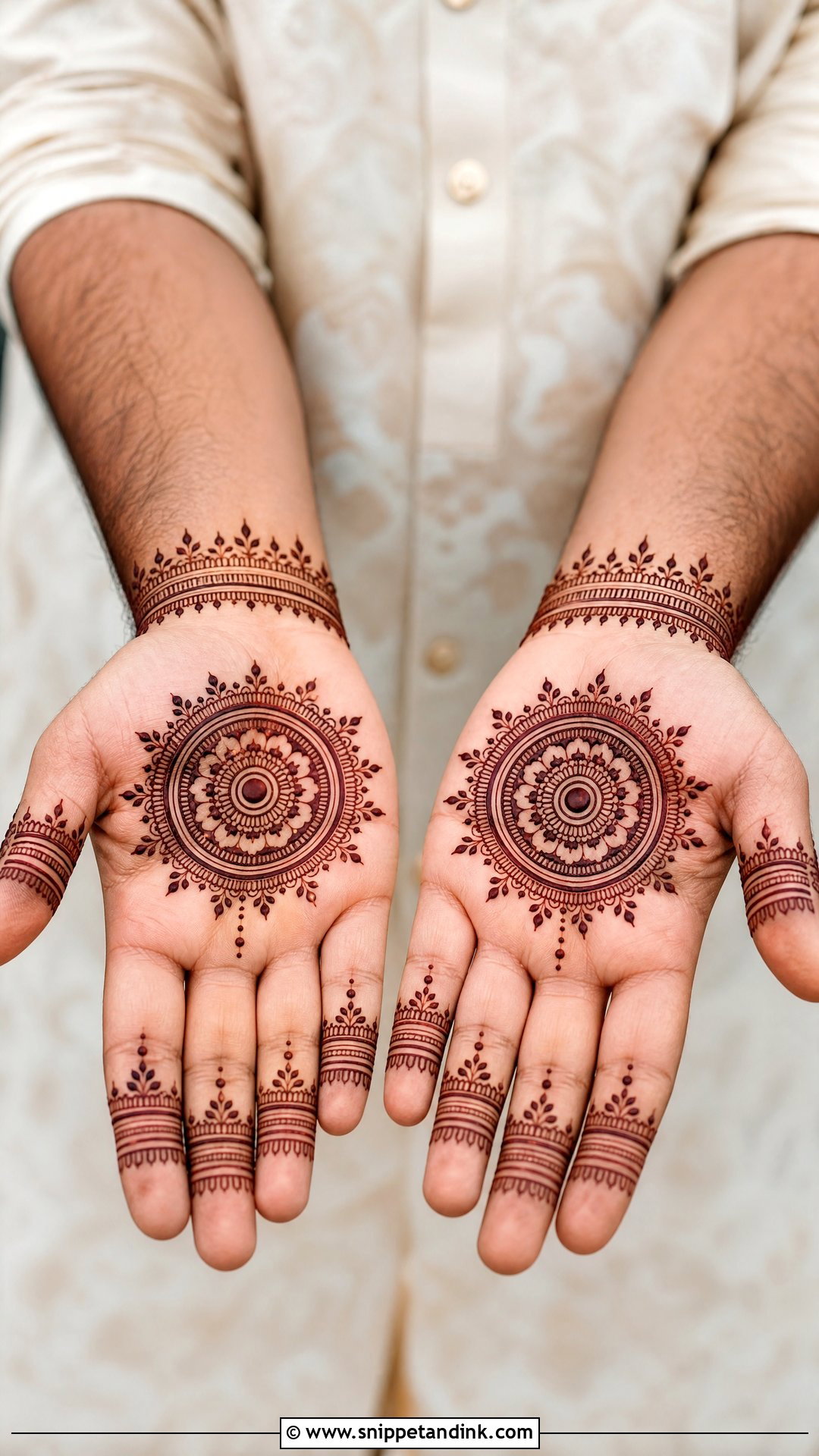 Groom Mehndi Design Front Hand - Snippet and Ink - 20 Groom Simple Mehndi Design Ideas