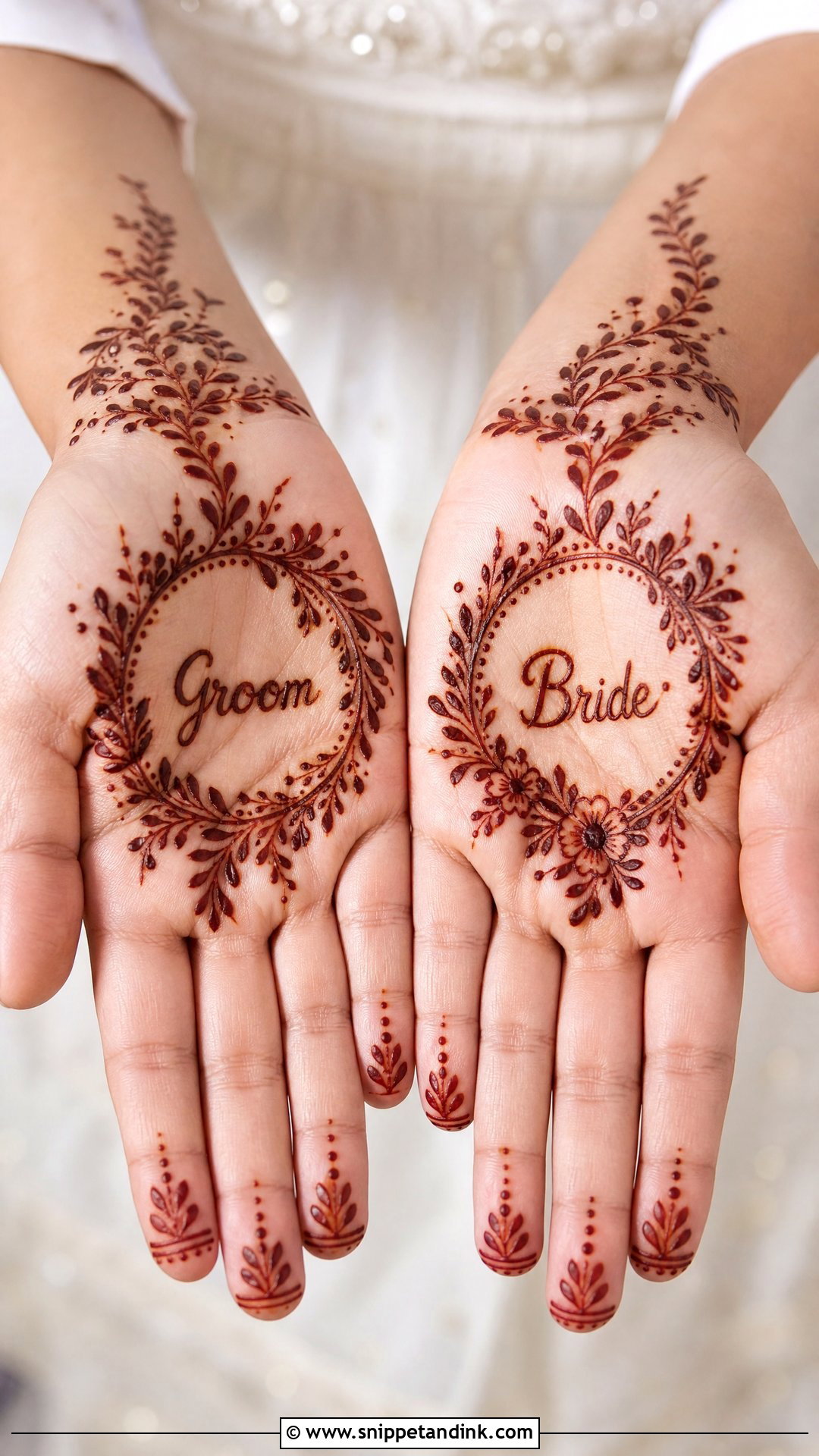 Groom Mehndi Design With Name - Snippet and Ink - 25 Simple Groom Mehndi Design for Men Ideas