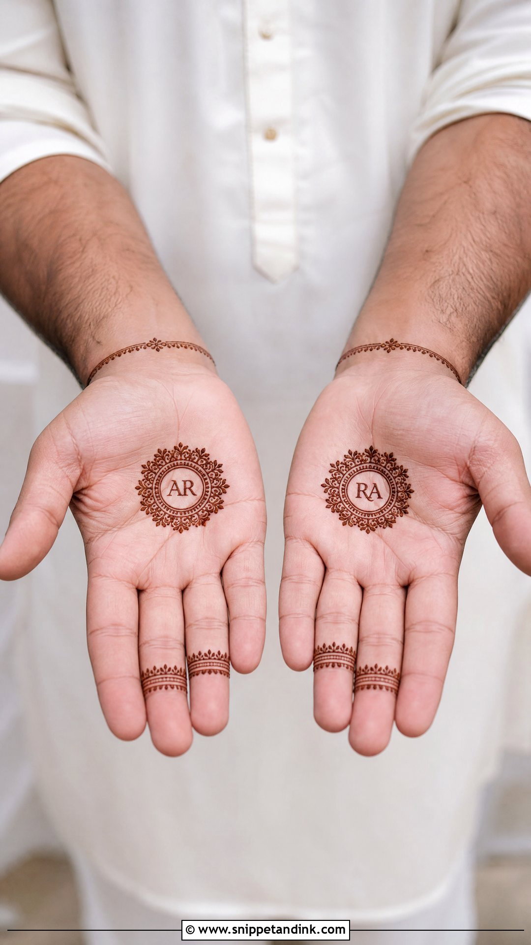 Groom Minimal Mehndi Design - Snippet and Ink - 20 Groom Simple Mehndi Design Ideas