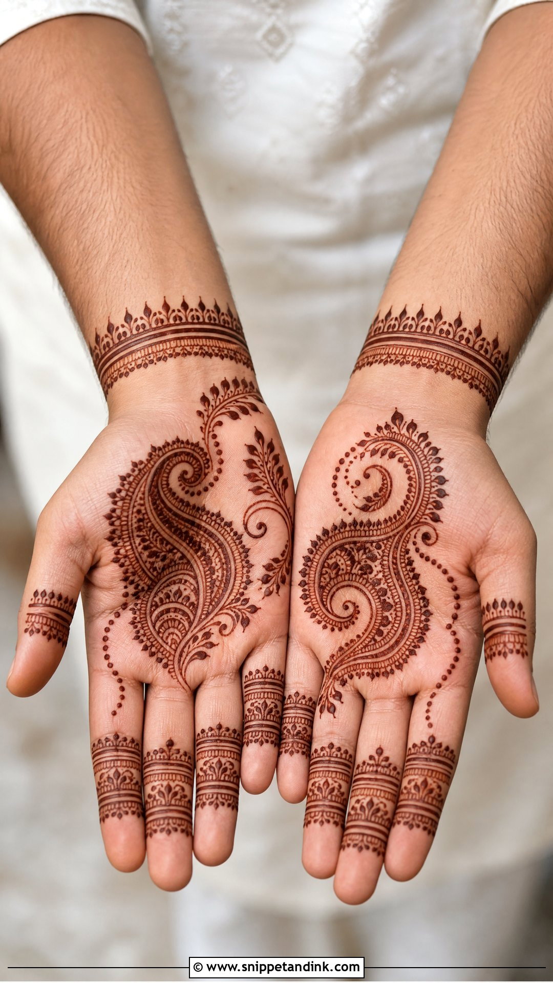 Groom Paisley Mehndi Design - Snippet and Ink - 20 Groom Simple Mehndi Design Ideas