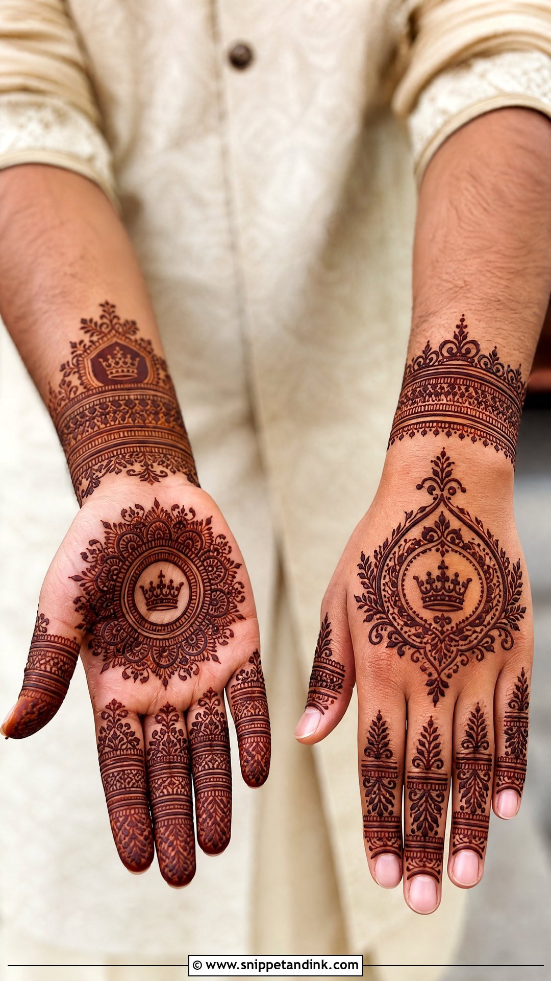 Groom Royal Mehndi Design Simple - Snippet and Ink - 20 Groom Simple Mehndi Design Ideas