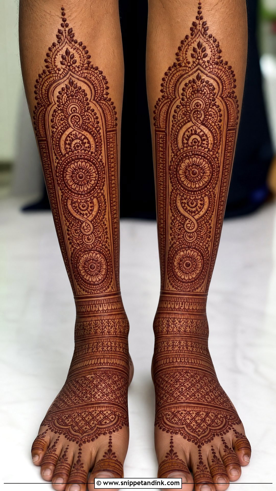 Groom Shin Mehndi Design - Snippet and Ink - 20 Groom Leg Mehndi Design Ideas