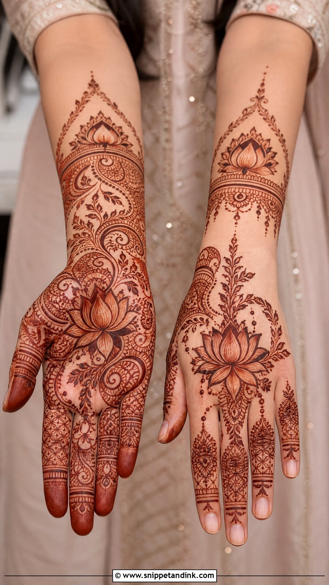 Groom Sister Lotus Mehndi Design - Snippet and Ink - 25 Groom Sister Mehndi Design Ideas