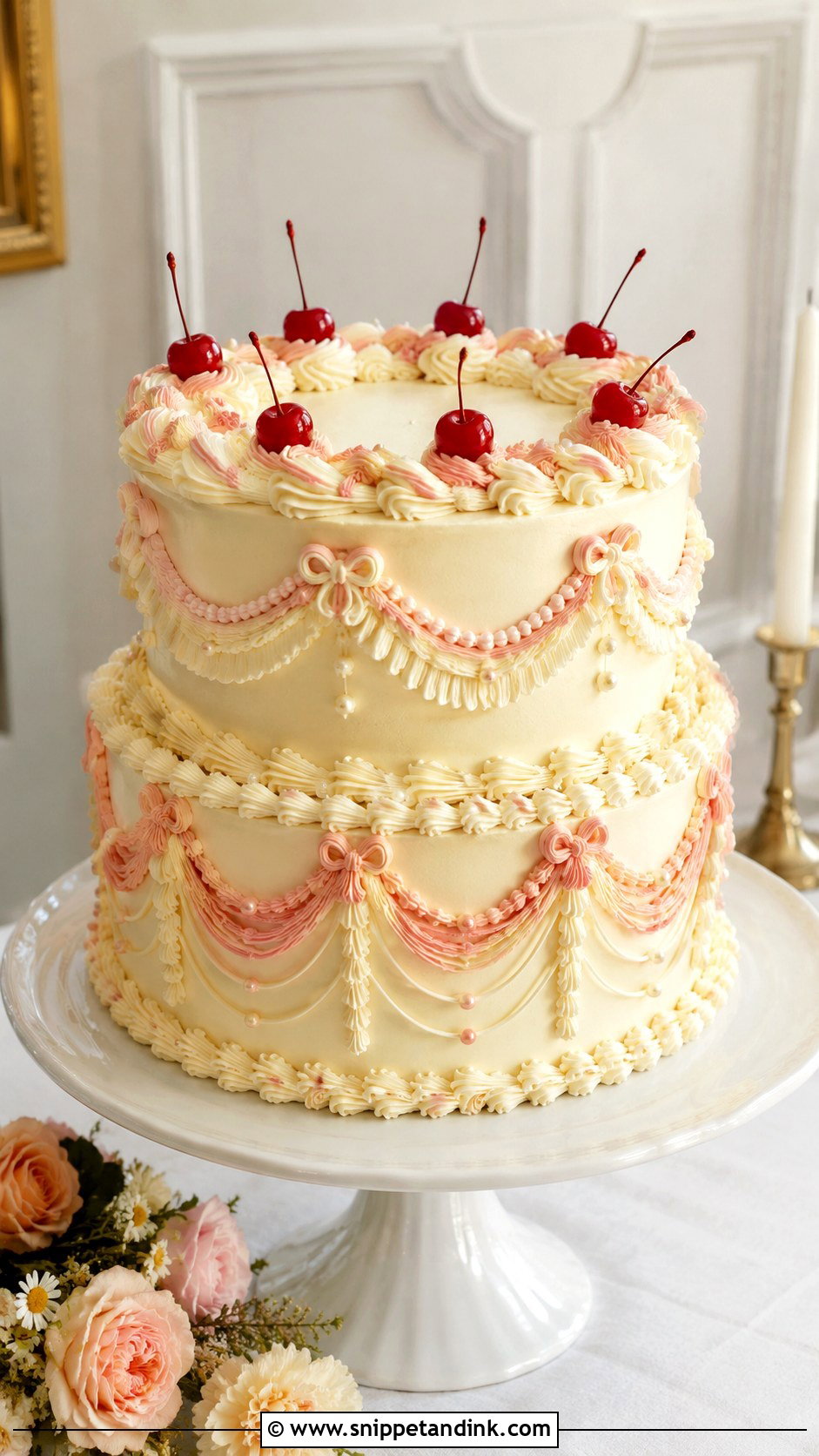 Groovy Lambeth Wedding Cake - Snippet and Ink - 20 Groovy Wedding Cake Ideas