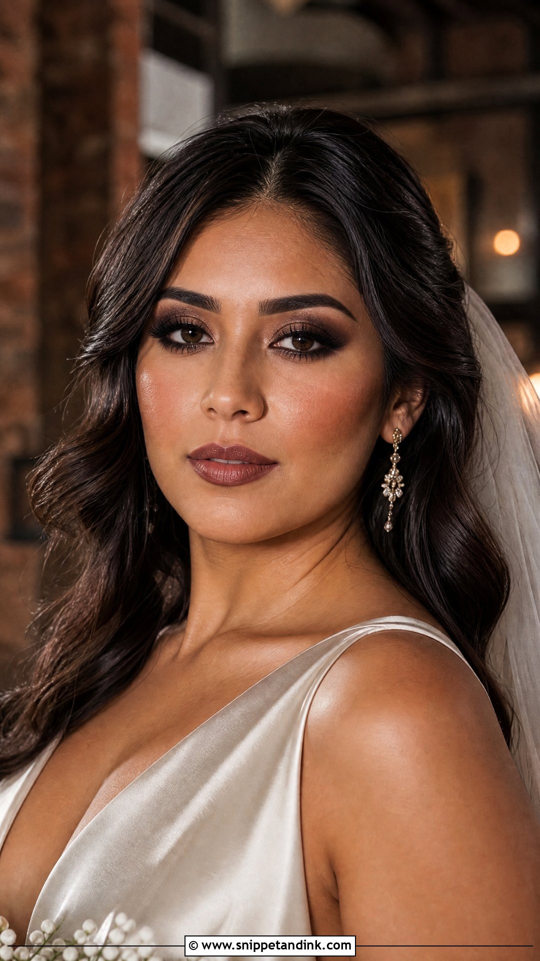 Grunge Wedding Makeup For Brown Eyes - Snippet and Ink - 20 Grunge Wedding Makeup Ideas