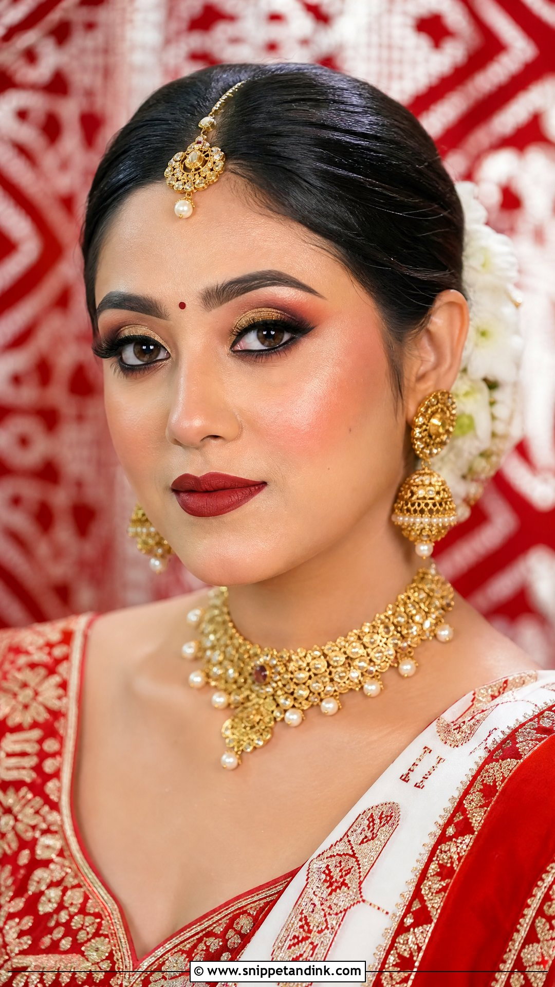 Gujarati Bridal Eye Makeup - Snippet and Ink - 25 Indian Bridal Eye Makeup Ideas