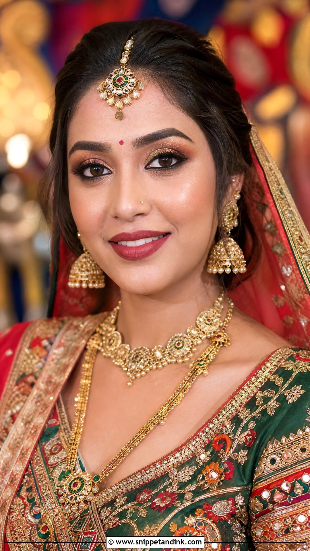 Gujarati Bridal Makeup - Snippet and Ink - 20 South Asian Bridal Makeup Ideas