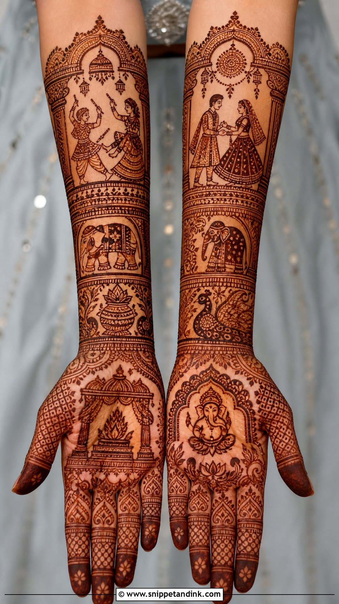 Gujarati Bridal Mehndi Design - Snippet and Ink - 30 Indian Bridal Mehndi Designs