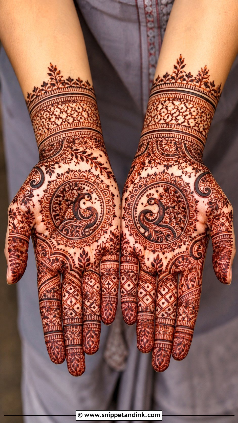 Gujarati Mehndi Design - Snippet and Ink - 35 Traditional Mehndi Designs