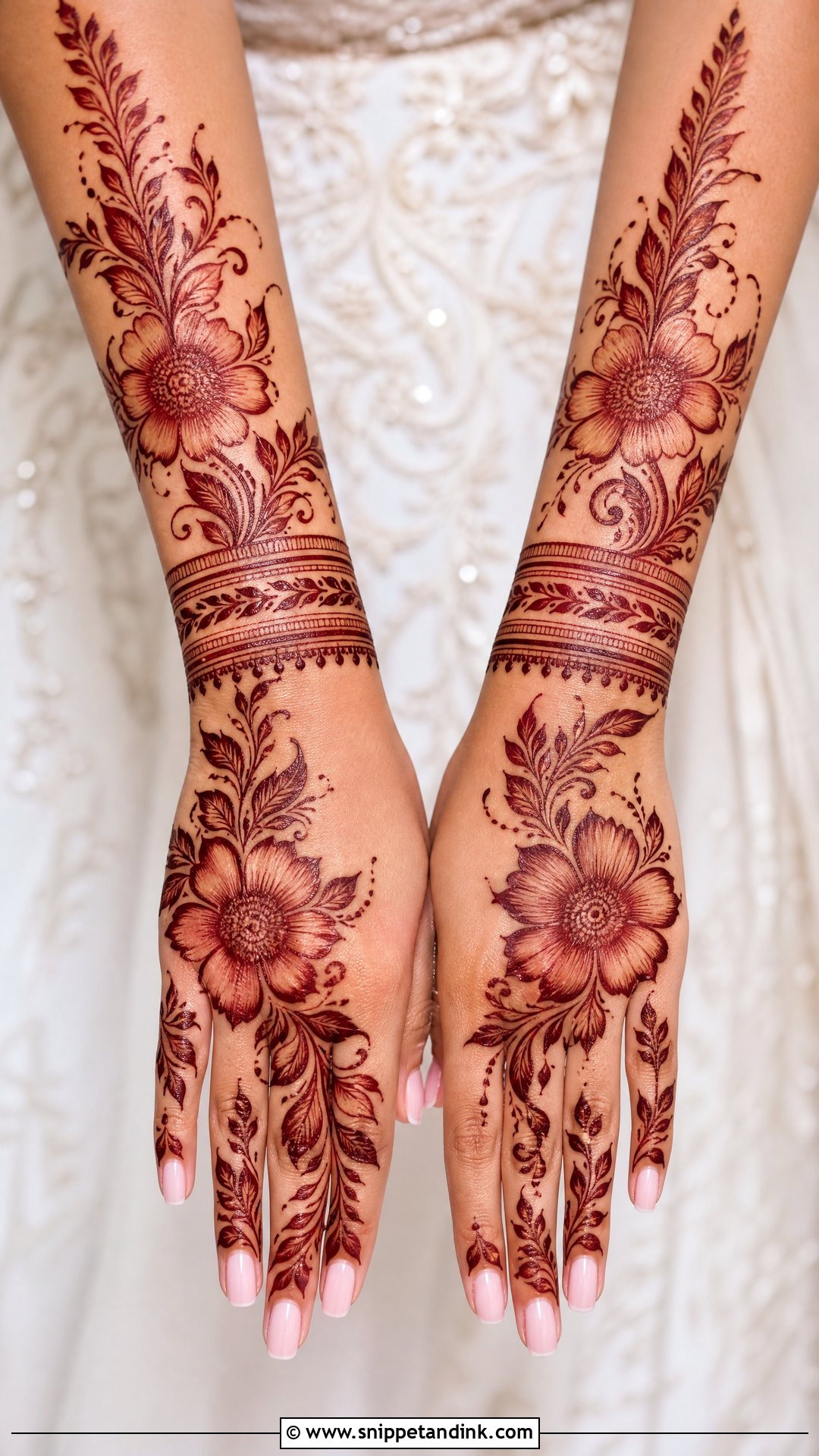 Gulf Arabic Bridal Mehndi Design - Snippet and Ink - 25 Arabic Wedding Mehndi Designs