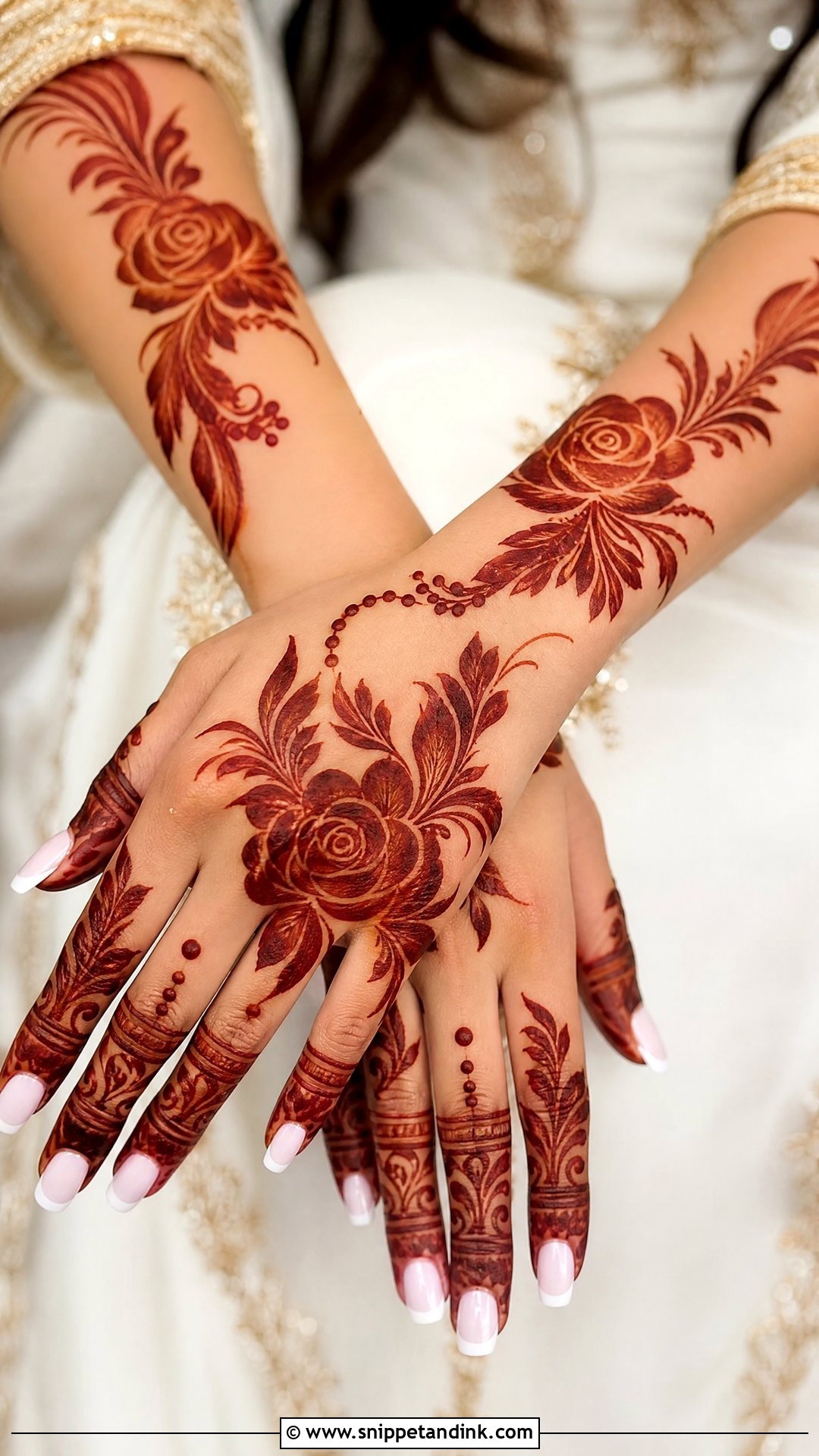 Gulf Arabic Bridal Mehndi Design - Snippet and Ink - 20 Bridal Arabic Mehandi Mehndi Designs