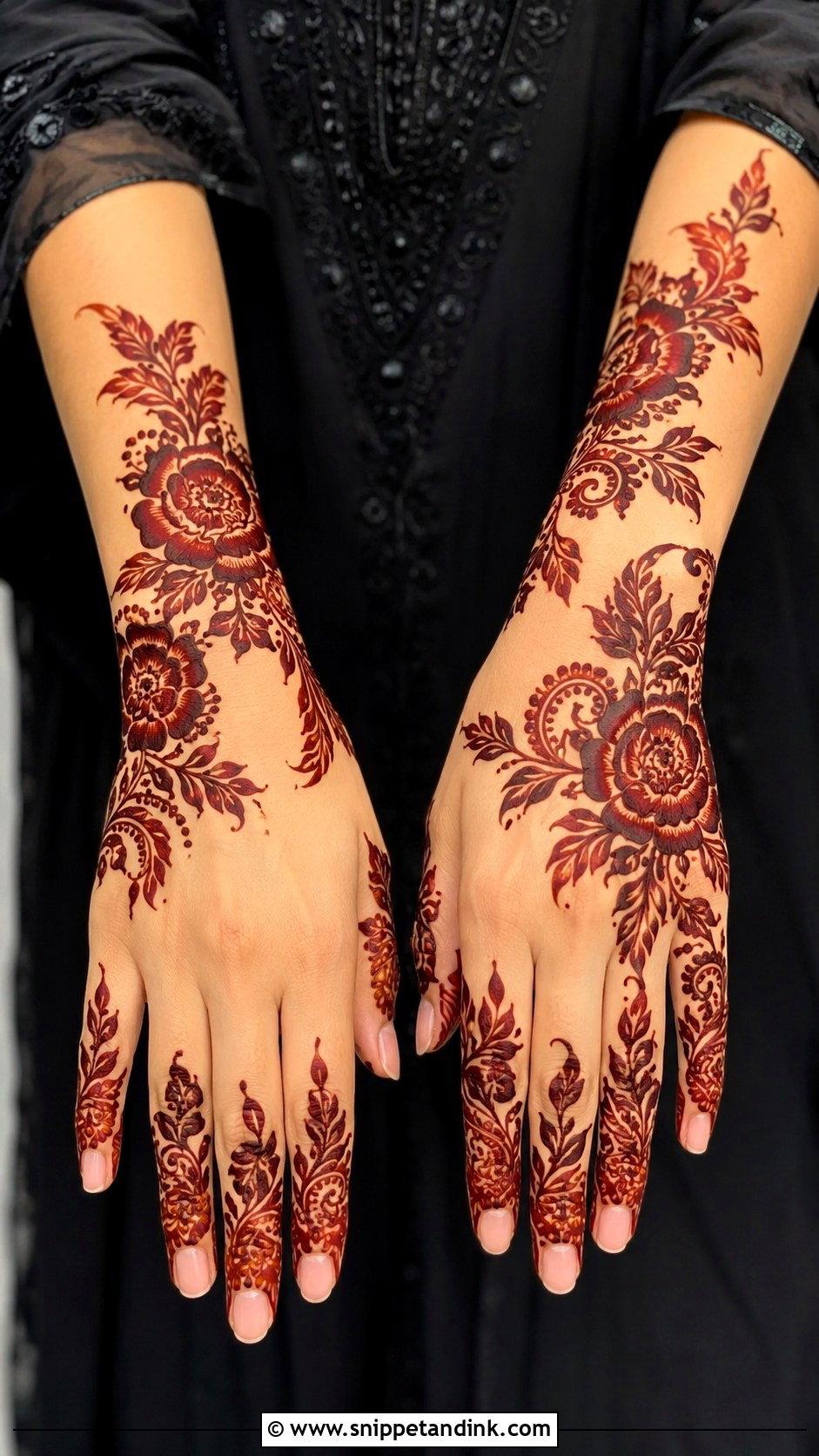 Gulf Arabic Mehndi Design - Snippet and Ink - 35 Best Mehndi Designs