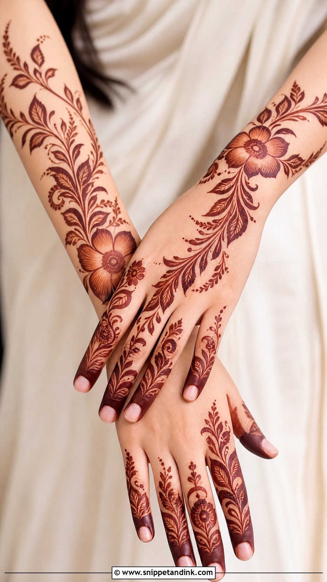 Gulf Arabic Shaadi Mehndi Design - Snippet and Ink - 20 Shaadi Mehndi Design Ideas
