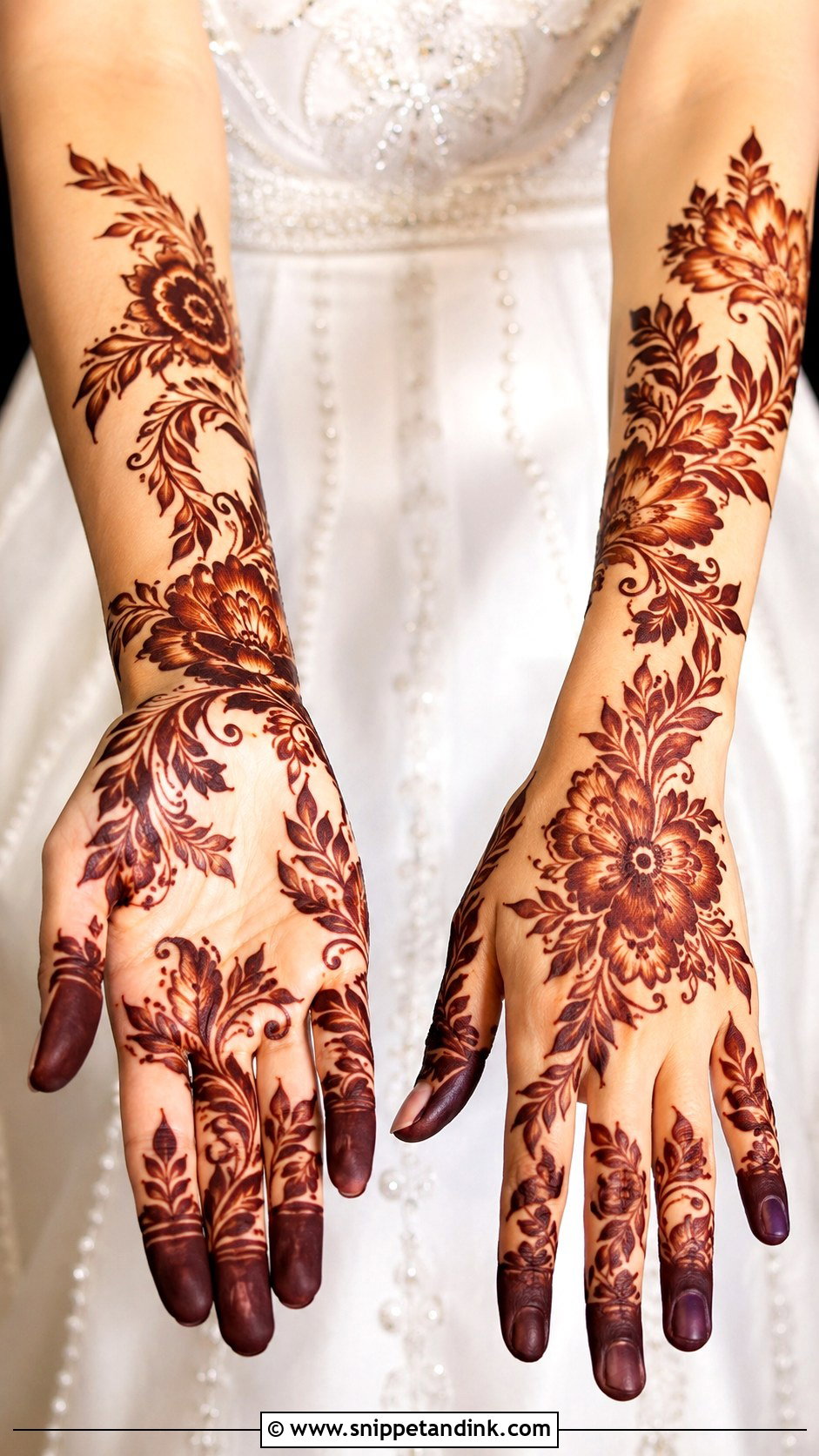 Gulf Arabic Wedding Mehndi Design - Snippet and Ink - 35 Latest Wedding Mehndi Designs
