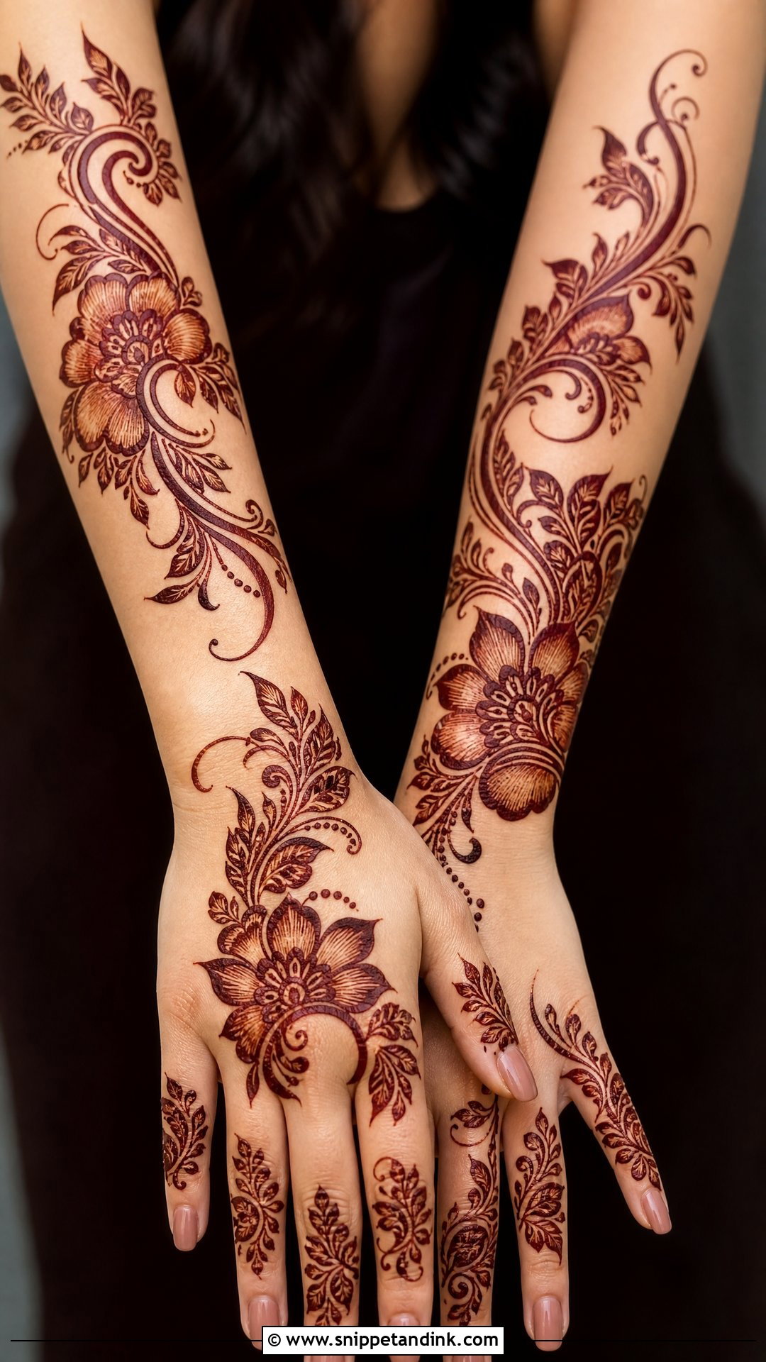 Gulf Bajuband Mehndi Design - Snippet and Ink - 20 Bajuband Mehndi Design Ideas