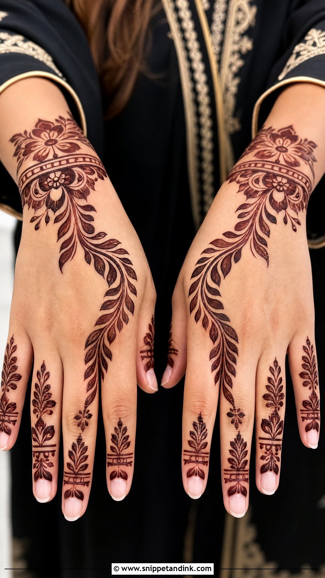 Gulf Banch Mehndi Design - Snippet and Ink - 30 Banch Mehndi Design Ideas