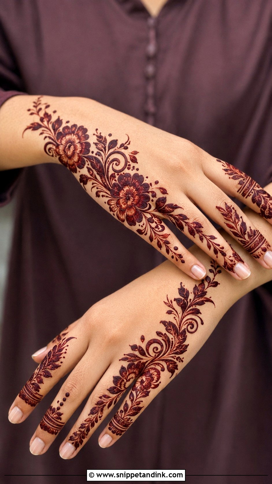 Gulf Bel Mehndi Design - Snippet and Ink - 30 Bel Mehndi Designs