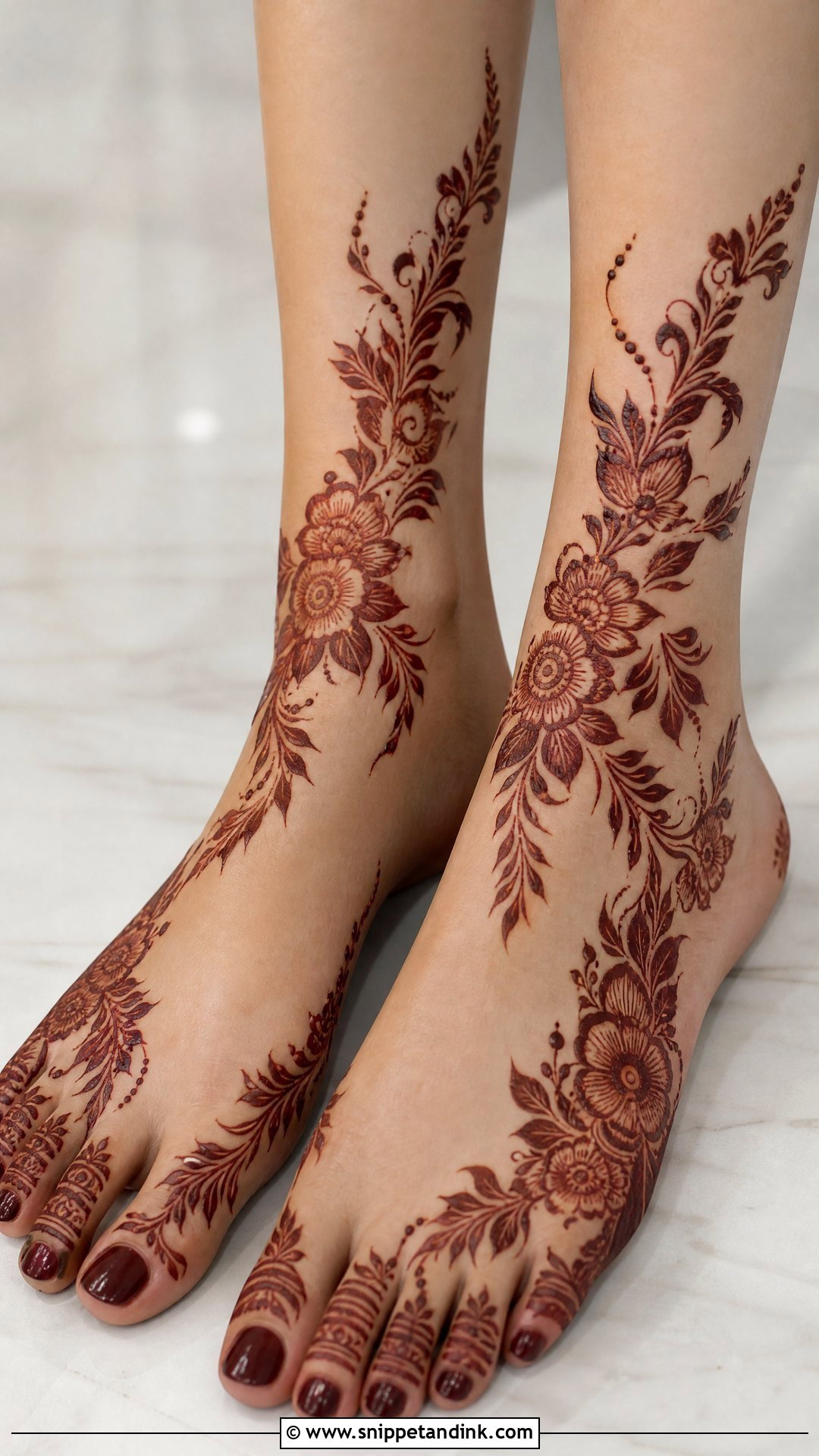 Gulf Bridal Leg Mehndi Design - Snippet and Ink - 20 Bridal Mehndi Designs Legs Brides