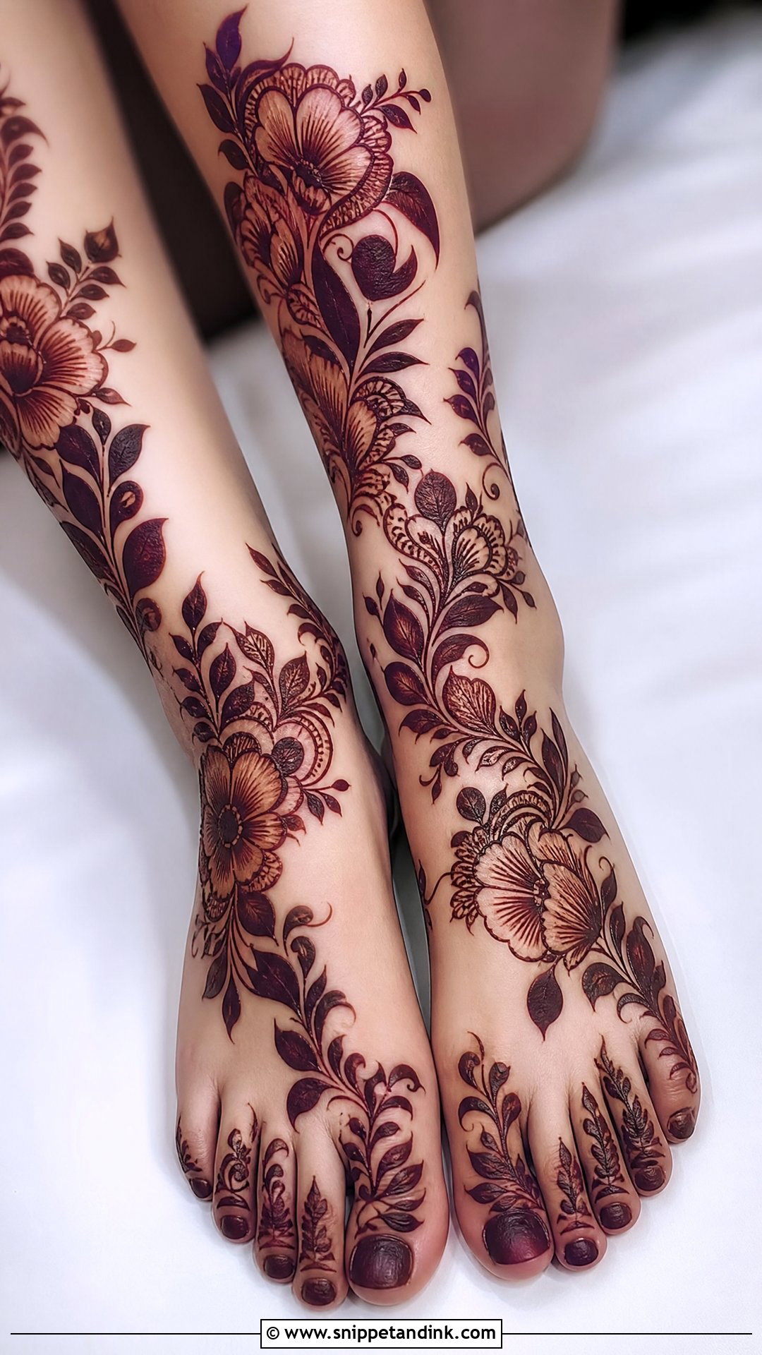 Gulf Bridal Leg Mehndi Design - Snippet and Ink - 20 Bridal Mehndi Mehandi Designs for Legs