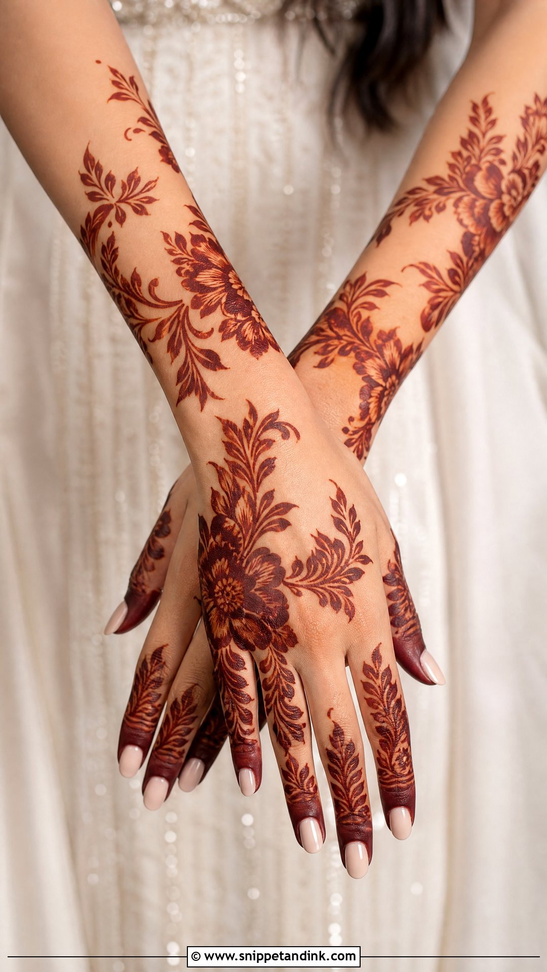 Gulf Bridal Mehndi - Snippet and Ink - 25 Mehandi Look for Bride Ideas