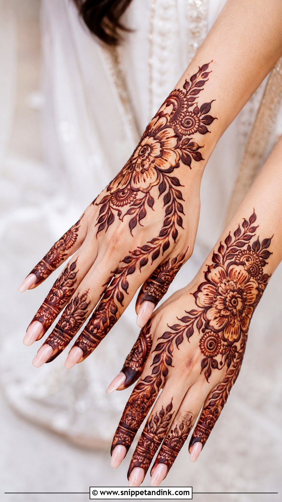 Gulf Bridal Mehndi Back Hand - Snippet and Ink - 30 Bridal Mehndi Designs Back Hands Brides