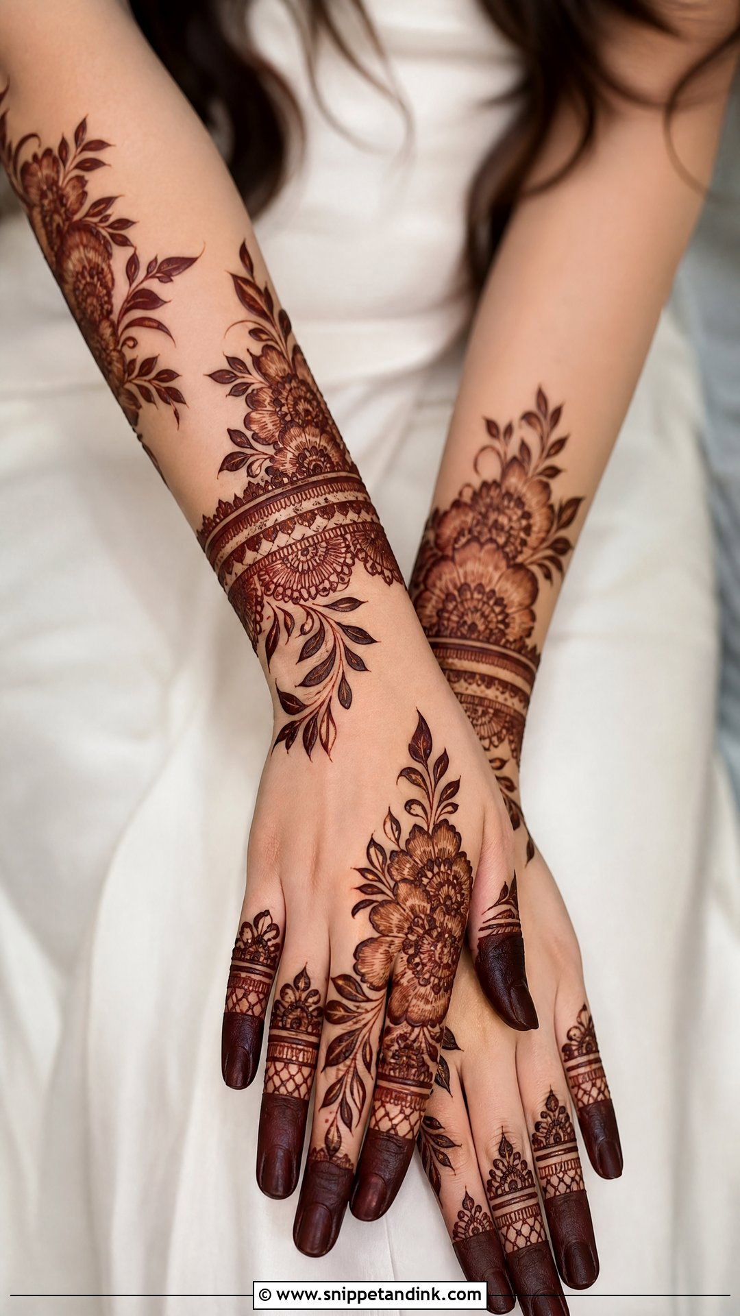 Gulf Bridal Mehndi Design - Snippet and Ink - 20 Modern Bridal Mehndi Designs