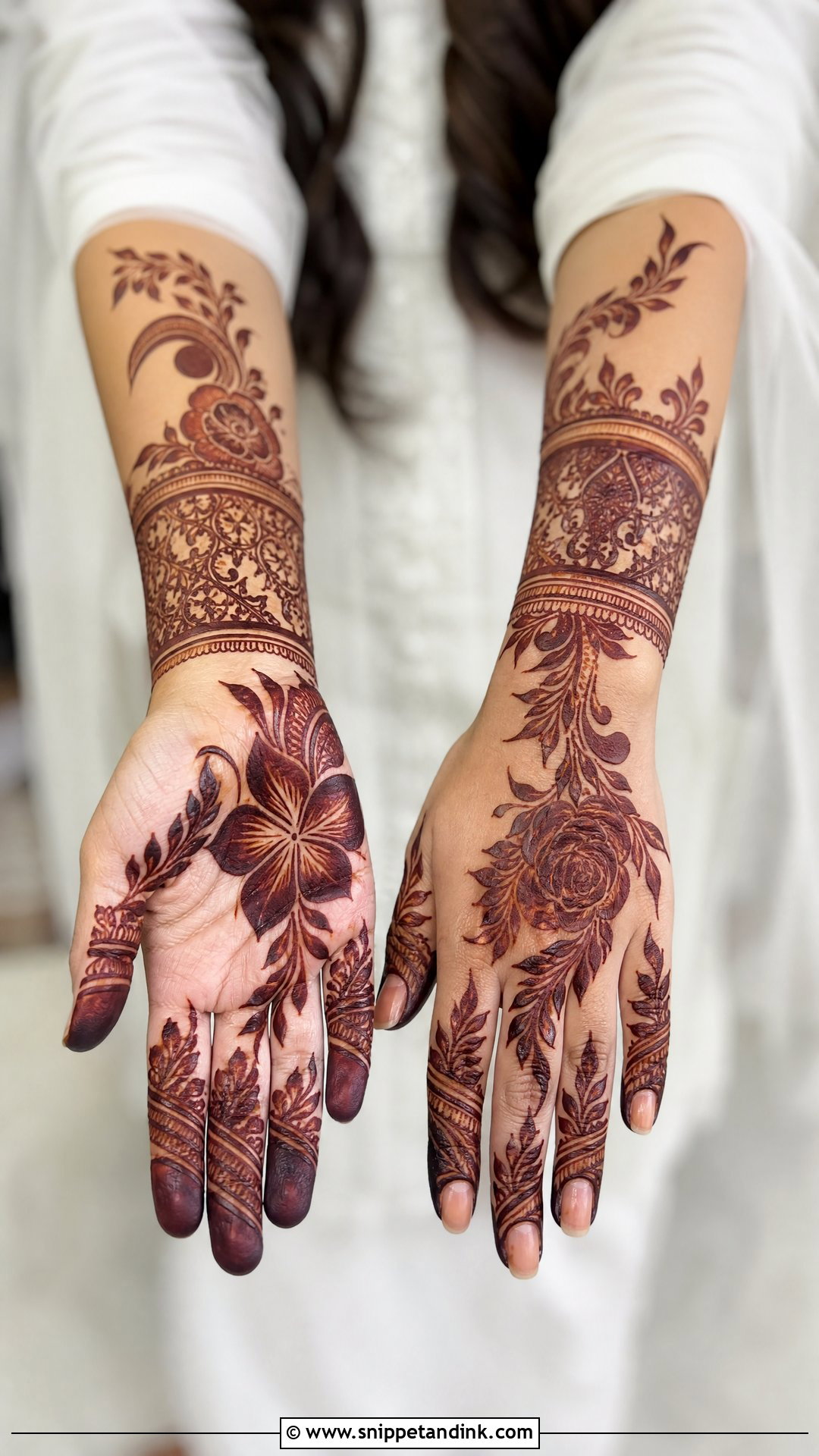 Gulf Bridal Mehndi Design - Snippet and Ink - 20 Wedding Mehndi Designs for Hands