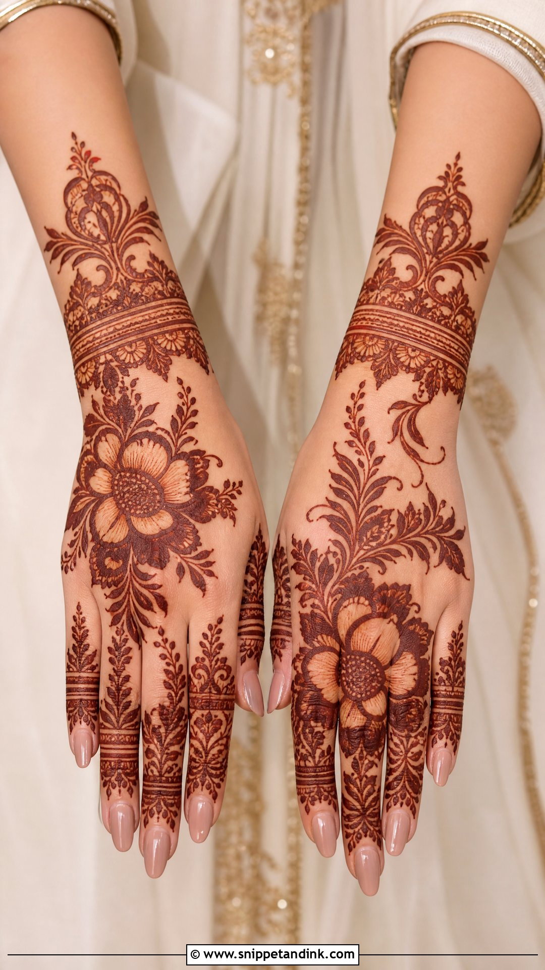 Gulf Bridal Mehndi Design - Snippet and Ink - 20 Bridal Mehndi Art Designs
