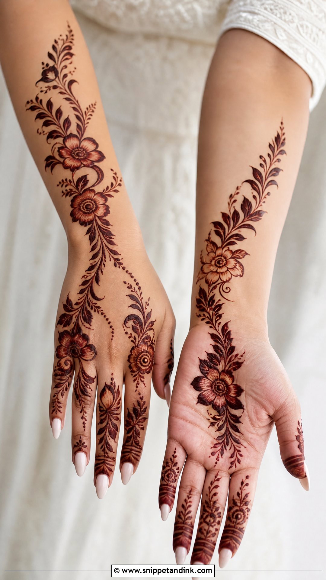 Gulf Bridal Mehndi Design - Snippet and Ink - 25 Wedding Mehndi Mehandi Design for Bride Ideas