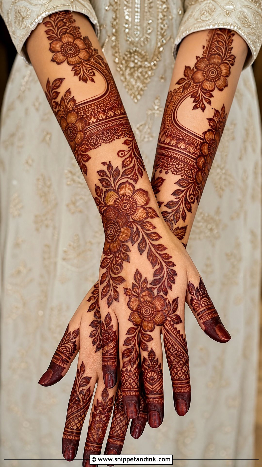 Gulf Bridal Mehndi Design - Snippet and Ink - 30 Bridal Wedding Mehendi Designs