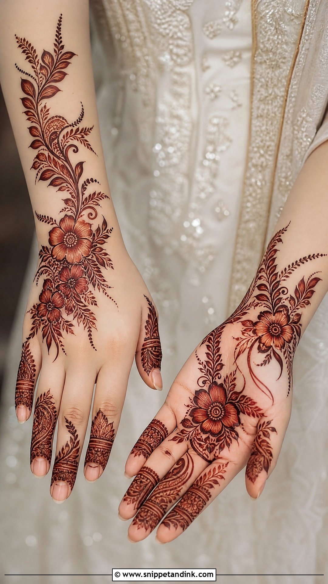 Gulf Bridal Mehndi Design - Snippet and Ink - 30 Bride Mehndi Designs