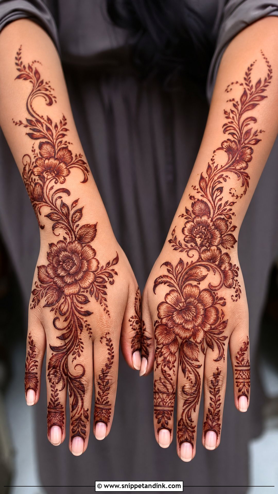Gulf Bridal Mehndi Design - Snippet and Ink - 30 Mehndi Designs for Bride