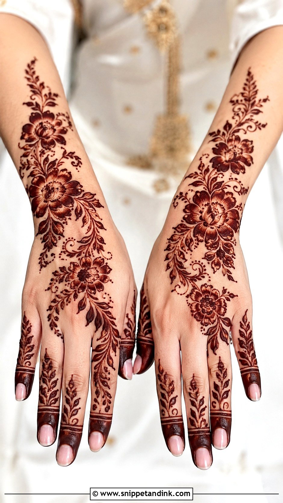 Gulf Bridal Mehndi Design - Snippet and Ink - 35 Latest Bridal Mehndi Designs Weddings