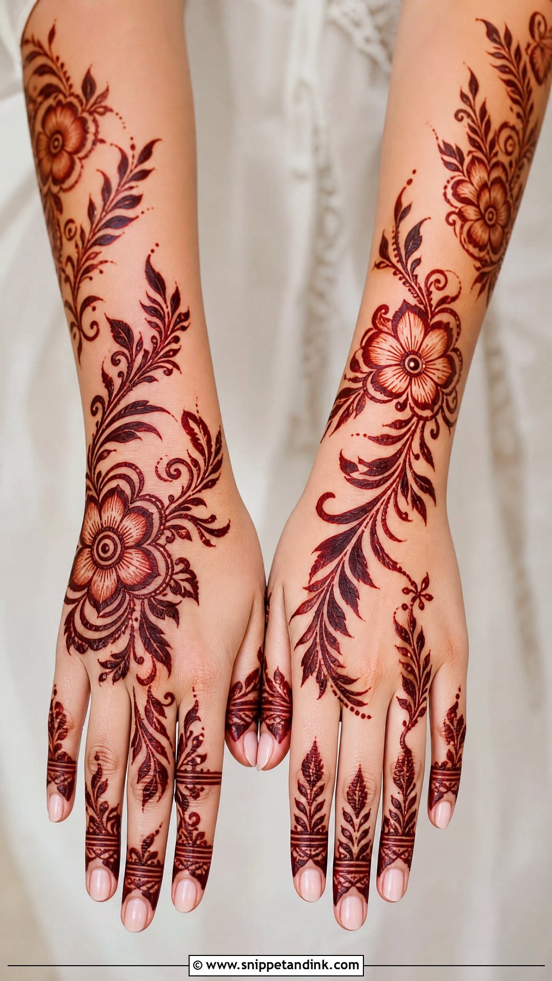 Gulf Bridal Mehndi Design - Snippet and Ink - 20 Indian Wedding Mehndi Designs