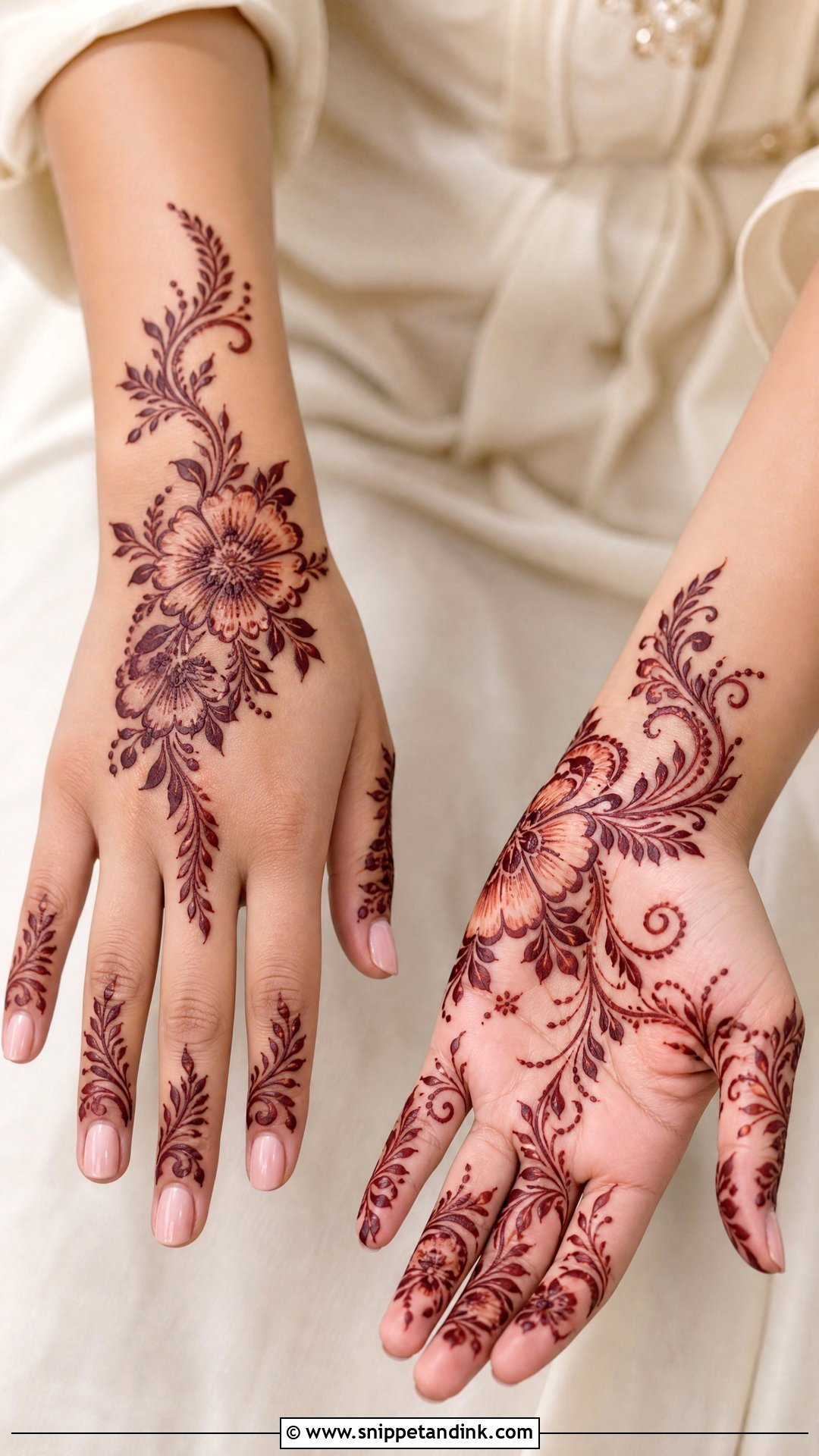 Gulf Bridesmaid Mehndi Design - Snippet and Ink - 25 Mehendi Look for Bridesmaid Ideas