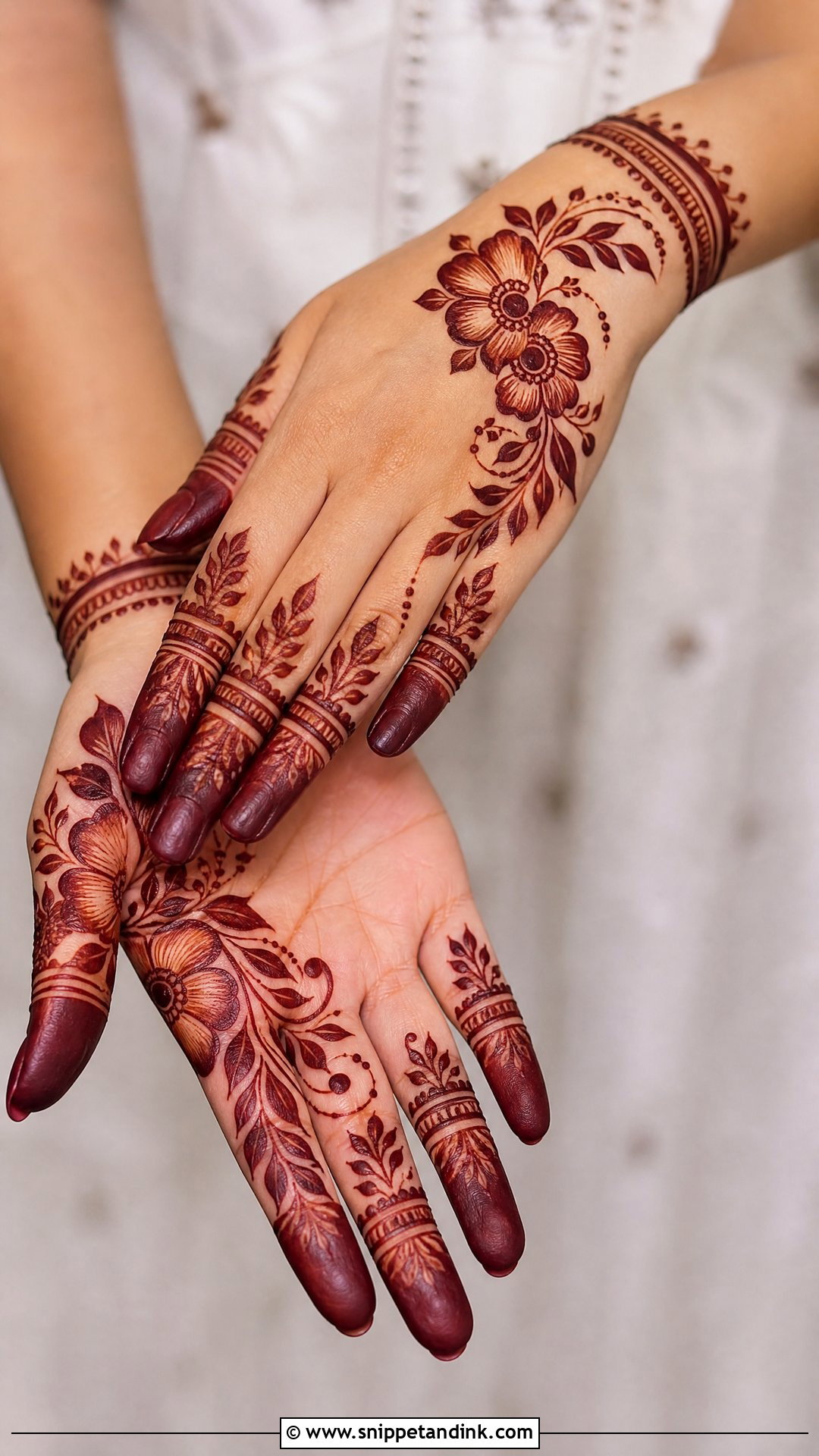 Gulf Engagement Bridal Mehndi Design - Snippet and Ink - 25 Engagement Bridal Mehndi Designs