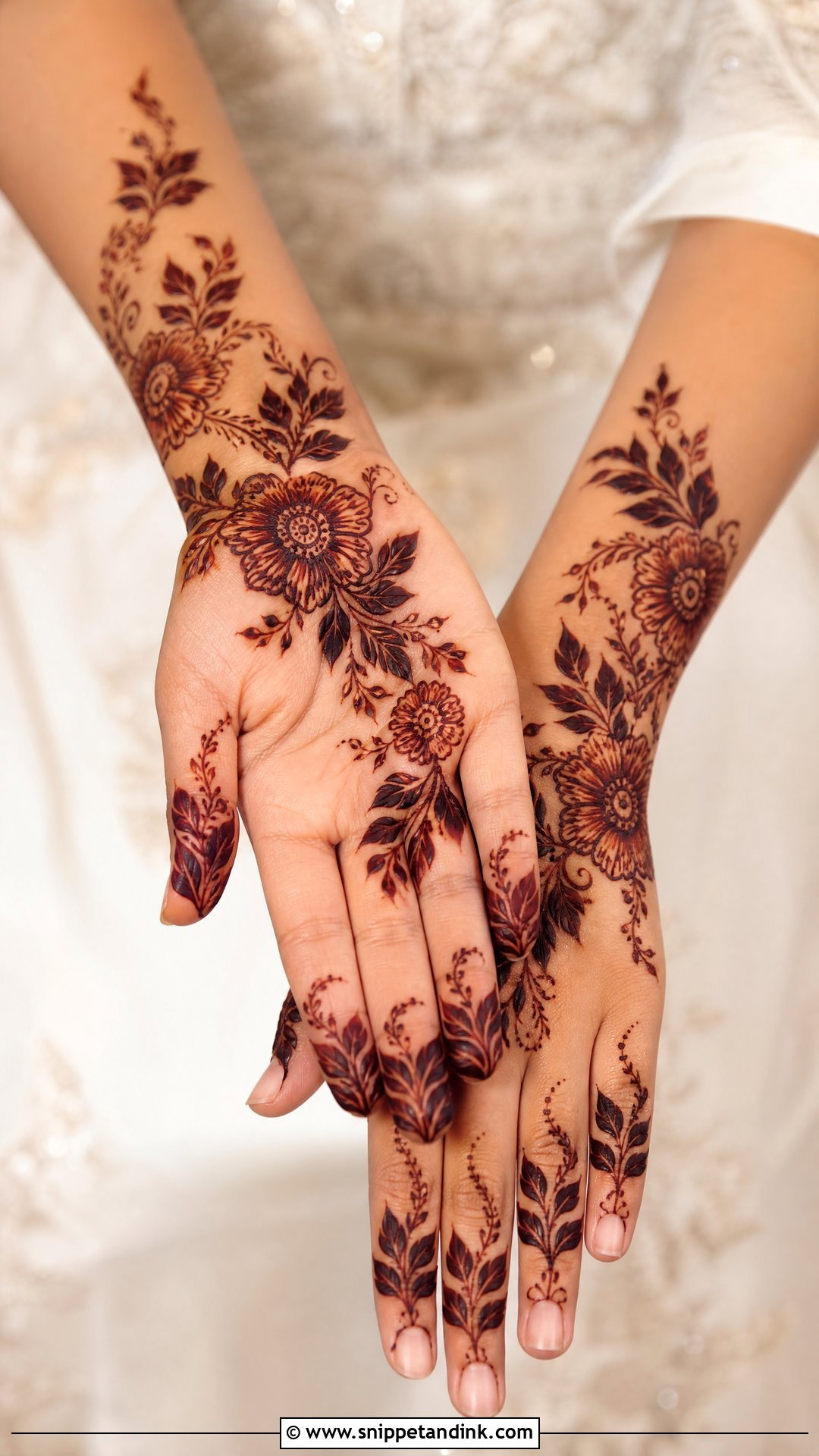 Gulf Engagement Mehendi Design - Snippet and Ink - 30 Engagement Mehendi Design Hands Ideas