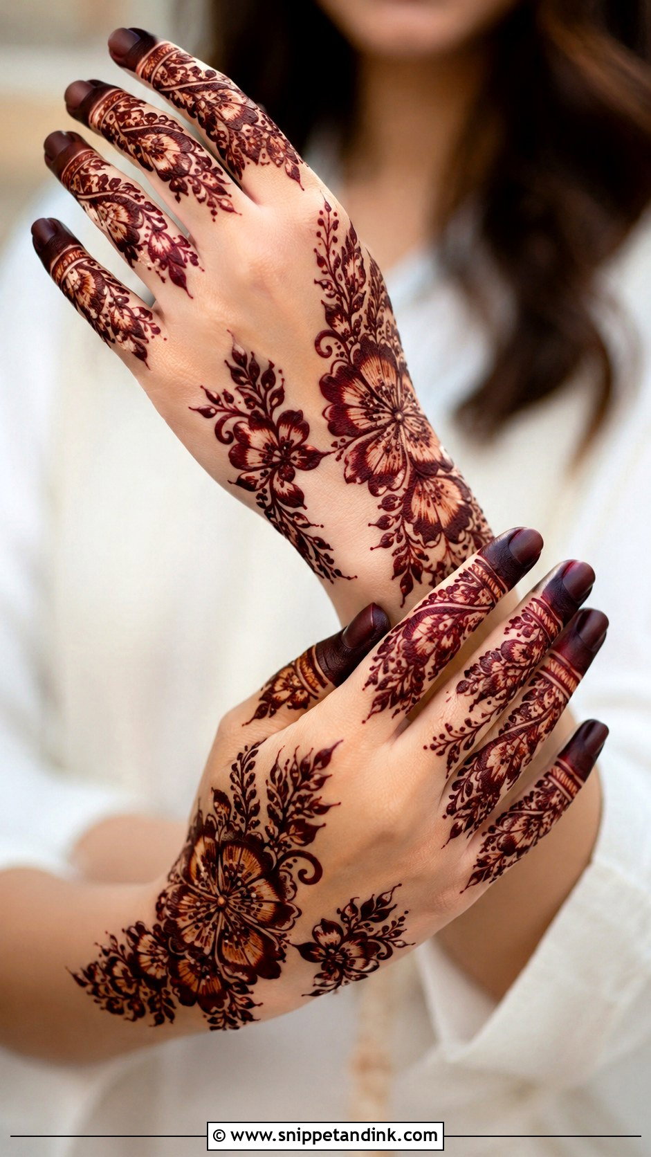 Gulf Fingers Mehndi Design - Snippet and Ink - 35 Fingers Mehndi Design Ideas